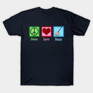 Peace Love Banjo T-Shirt
